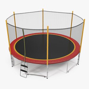 Round Trampoline with Safety Enclosure
