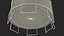 3D model trampoline safety enclosure