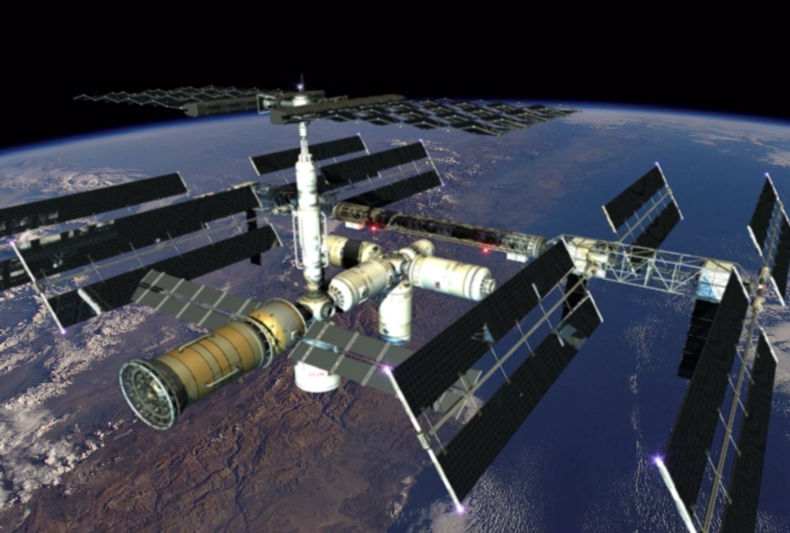 Space Station Freedom 3d Model