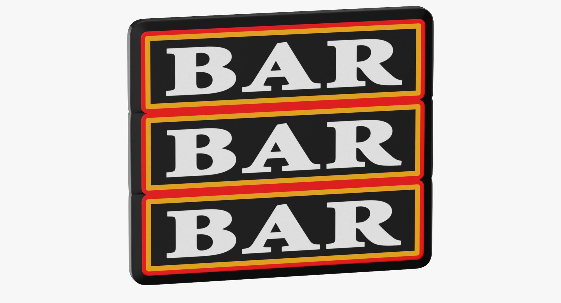 Video slot machine bars model TurboSquid 1320669