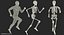 Męskie Ciało ze Skeleton Running Pose