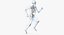 Męskie Ciało ze Skeleton Running Pose