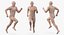 Męskie Ciało ze Skeleton Running Pose