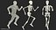 Męskie Ciało ze Skeleton Running Pose