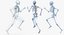 Męskie Ciało ze Skeleton Running Pose