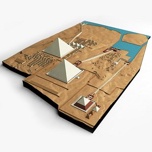 Giza Plateau true scale