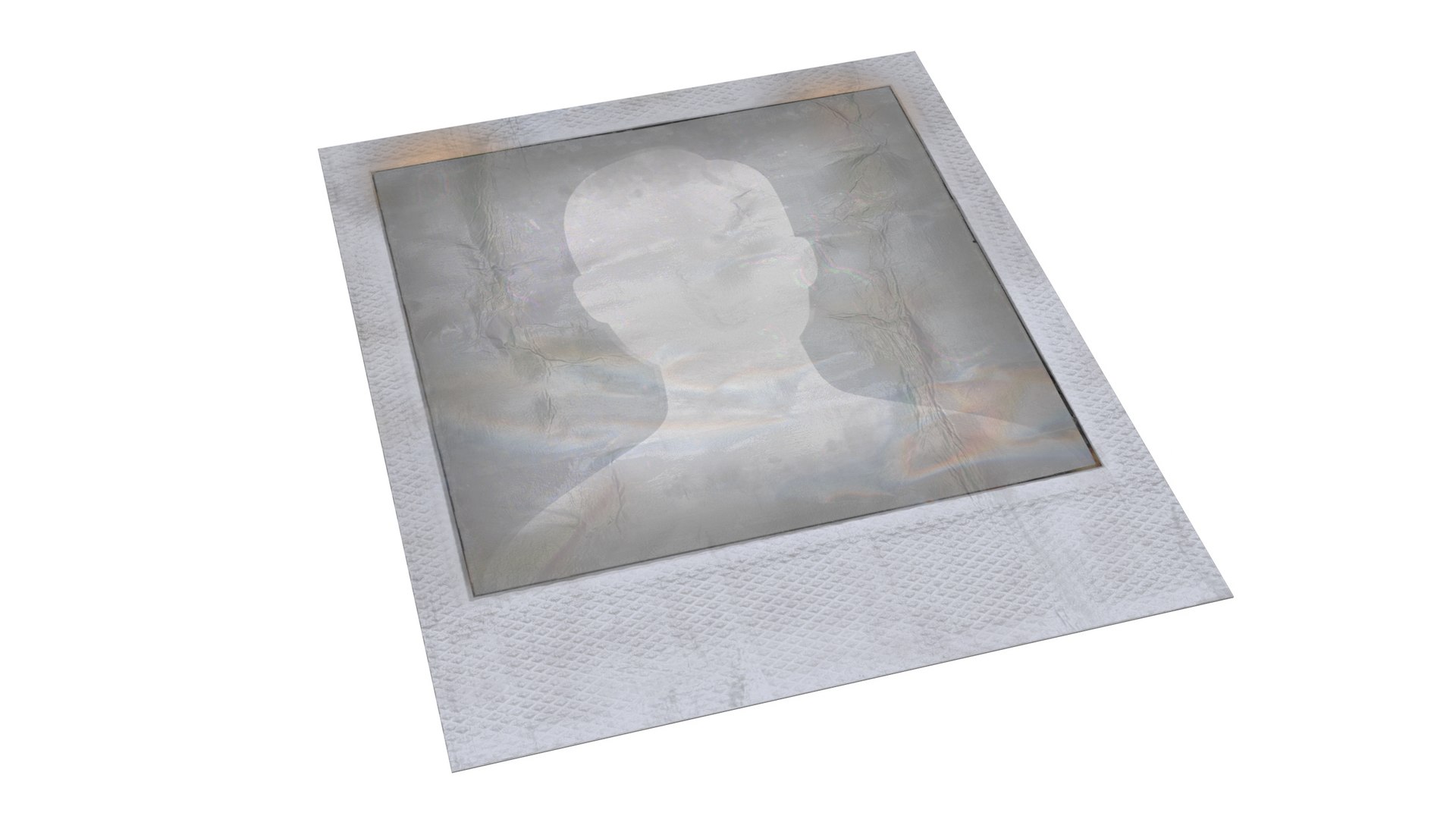 Old Grunge Instant Photo Frame 3D model preview