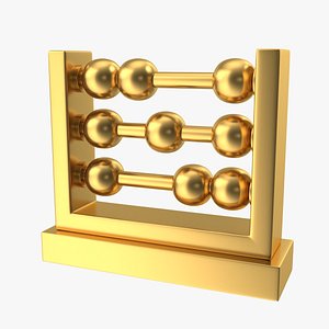 3D Golden Mini Abacus