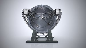 The Gadget world first atomic bomb Low-poly 3D model