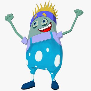 Low-Poly Rigged Bean Character(1)(1)