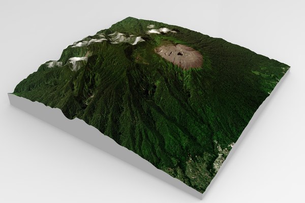 Mount Merapi Volcano in Indonesia 3D 모델 - TurboSquid 2043656