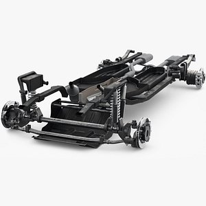 3D suv chassis frame model