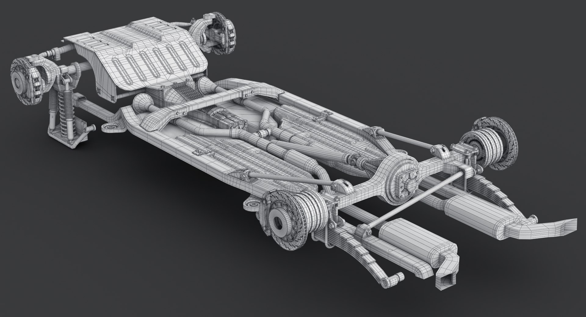 3D suv chassis frame model - TurboSquid 1149718