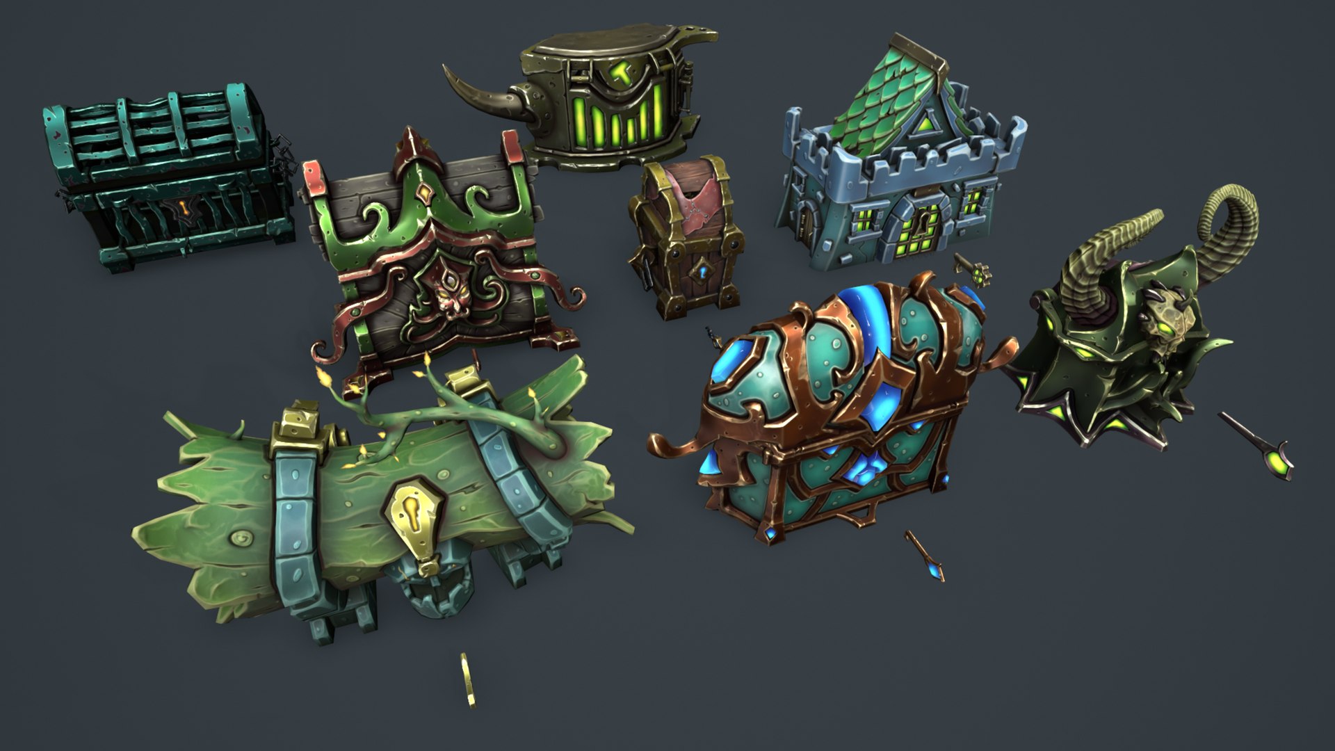 Fantasy chests 2 3D model https://p.turbosquid.com/ts-thumb/lN/f2oz4D/ko/4/png/1679035511/1920x1080/fit_q87/96f1f4073d5ce695bfe6b6cfcf27cdd5f7224706/4.jpg