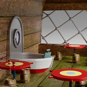 3D The Krusty Krab model