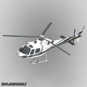 3d model eurocopter mont blanc helicopters