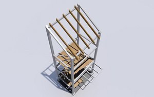 External stair structure (structural model)