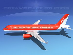 a320 airbus 3d model