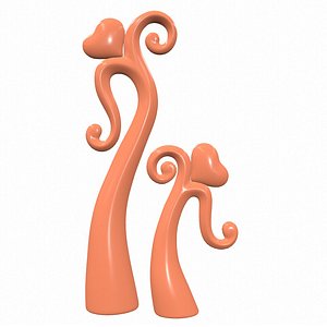 3D Abstract sculpture M112 model