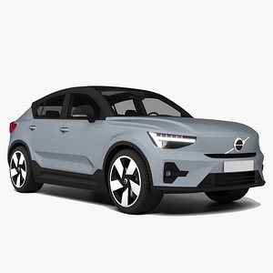 3D Volvo C40 3D Model Electric Crossover SUV