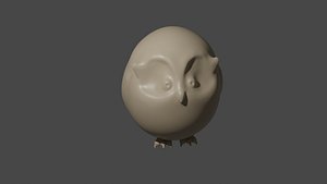 clay owl 3D