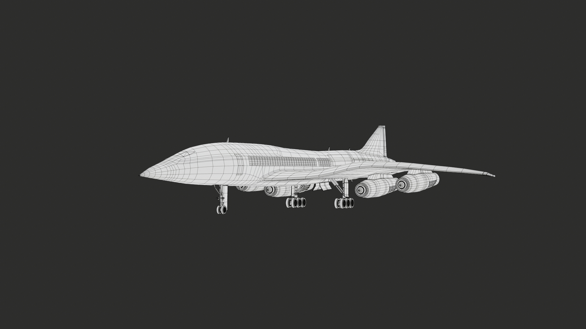 Boom Overture Supersonic Plane PBR Model - TurboSquid 2253359