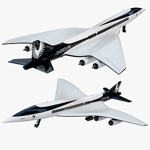 Boom Overture Supersonic Plane PBR