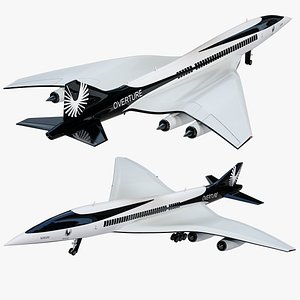 Boom Overture Supersonic Plane PBR