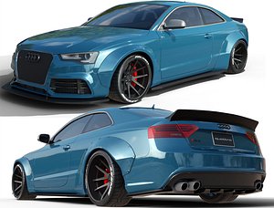 3D Audi RS5 Coupe LBworks Bodykit