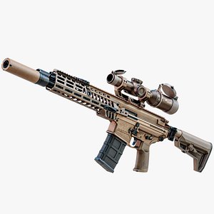 Sig Sauer MCX SPEAR Rifle Optical Scope PBR 3D