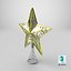 3D model christmas star tree topper