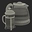 Coffee Pots 3D Models Collection
