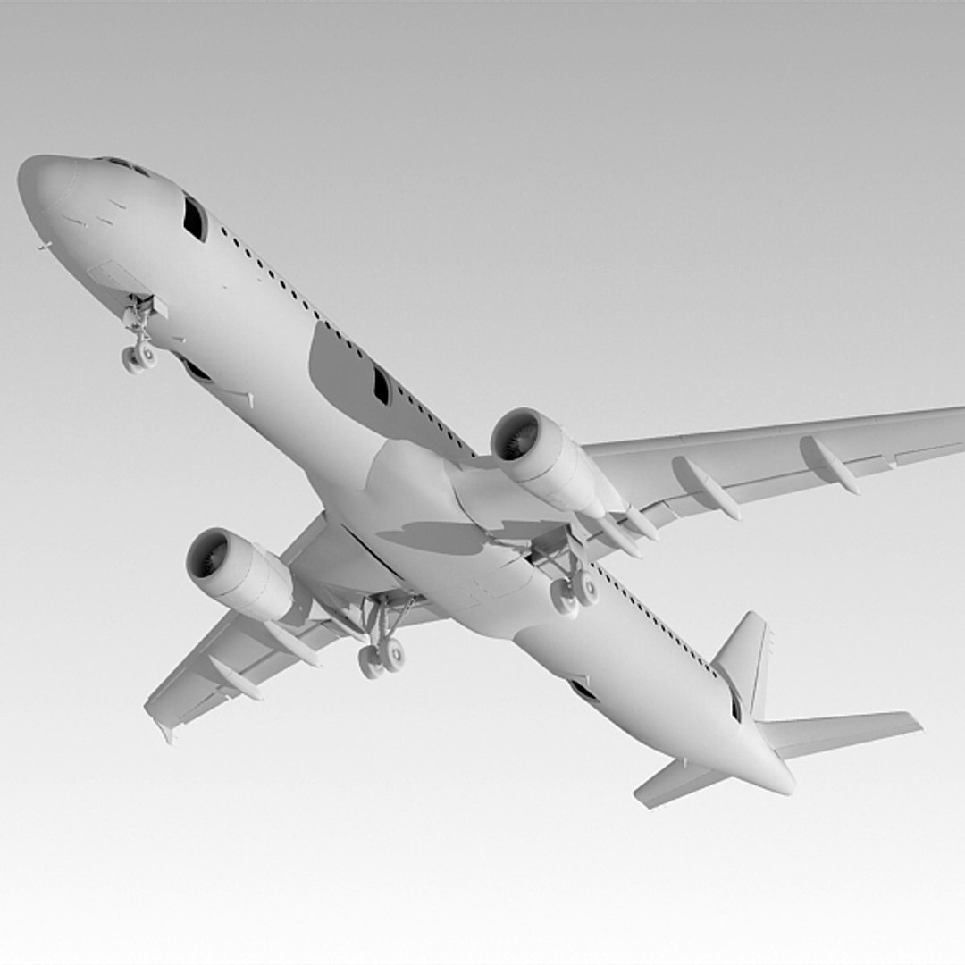 3d Model A321 Plane Airberlin