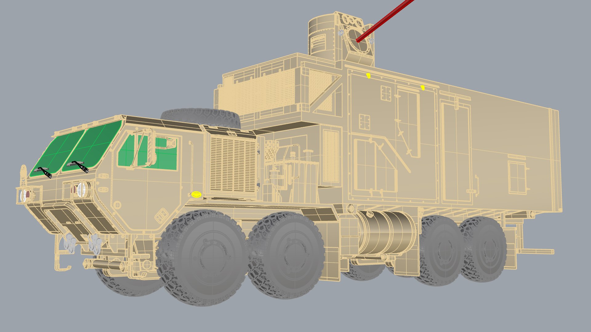 3D HEMTT A4 With Laser - TurboSquid 2346013