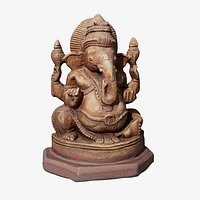 Photorealistic Ganesha Statue 3D Scanned