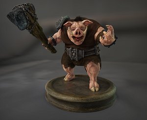 character boar 3D model