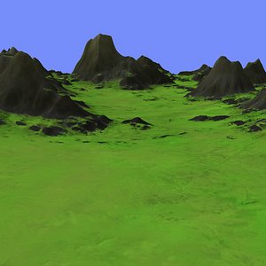 grassy terrain dm-03 3d max