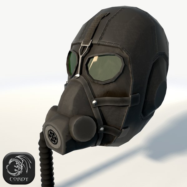 3D gas mask - TurboSquid 1503660