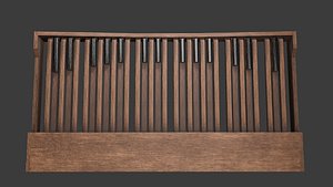 3D Pedalboard Organ model