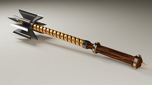 Mace ax high-poly model 3D model