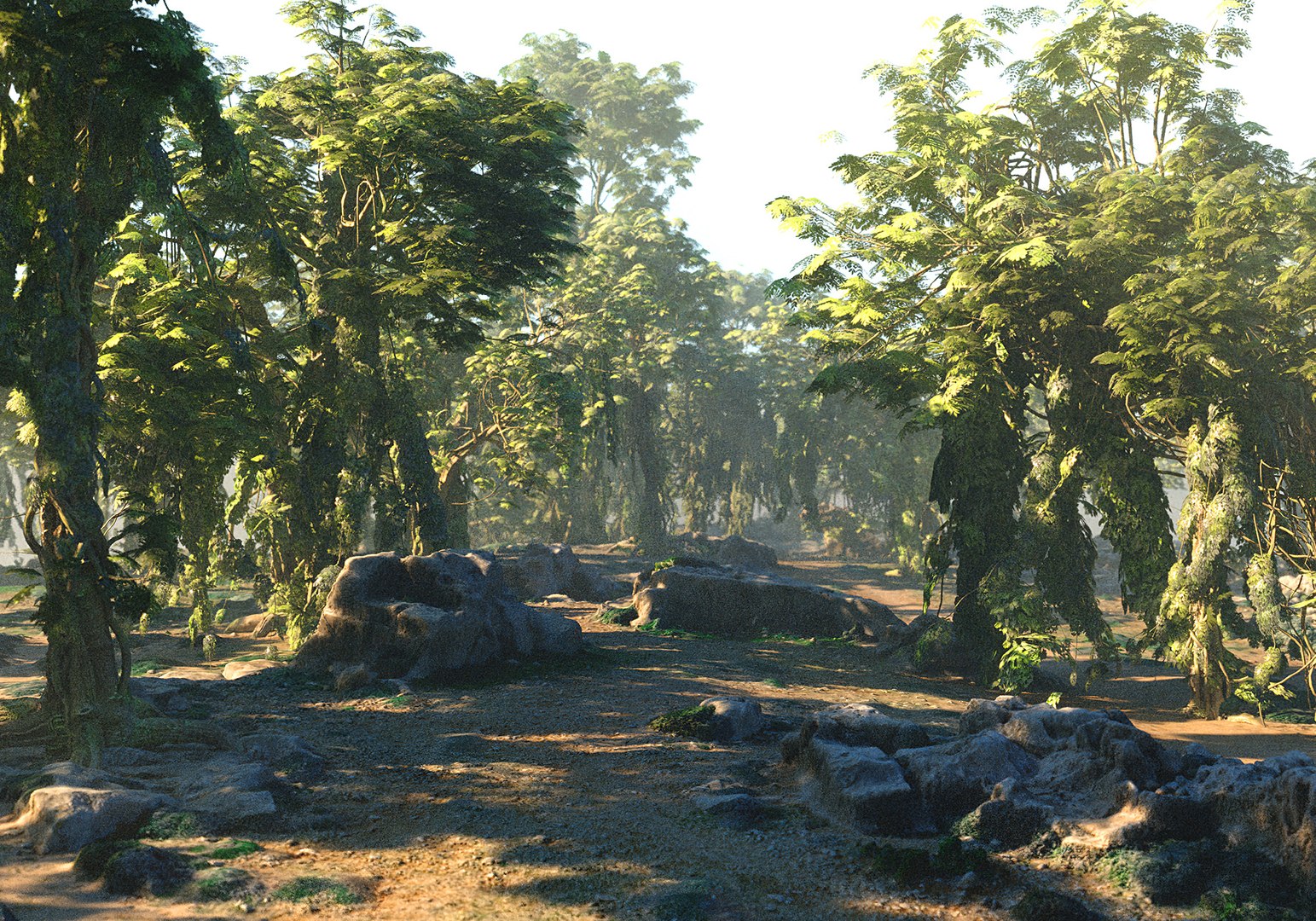 3D model Animated Jungle HD - TurboSquid 2087801