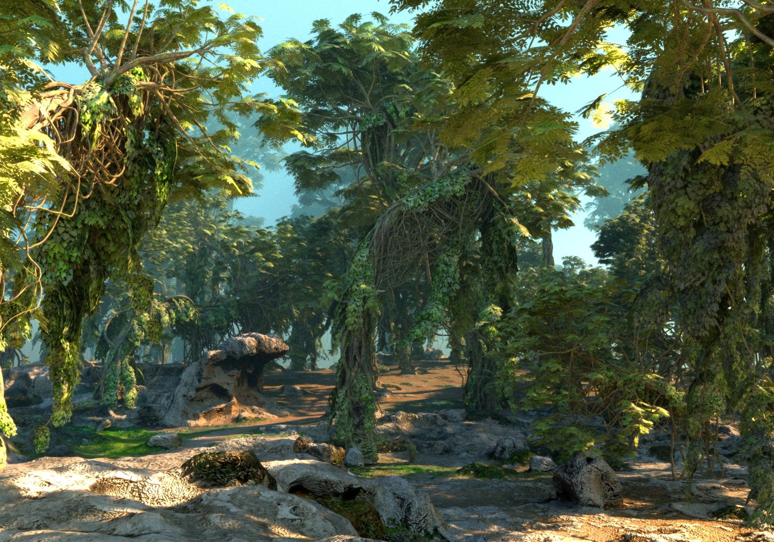 3D Model Animated Jungle HD - TurboSquid 2087801
