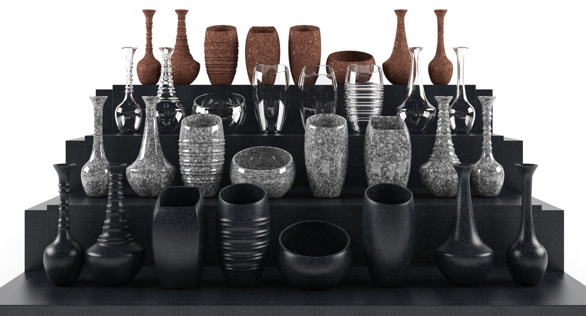 3D Decorative Vases Model | 1145764 | TurboSquid