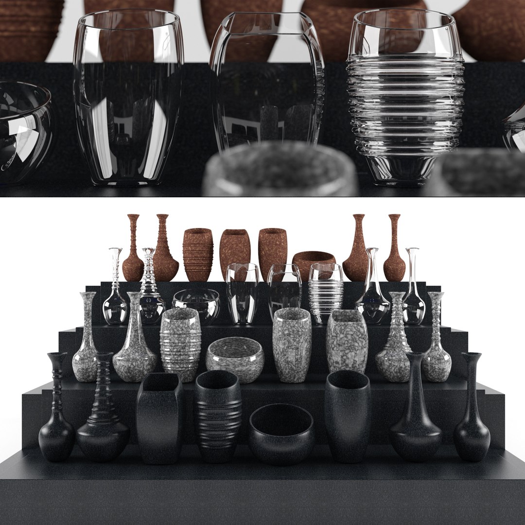 3D Decorative Vases Model | 1145764 | TurboSquid