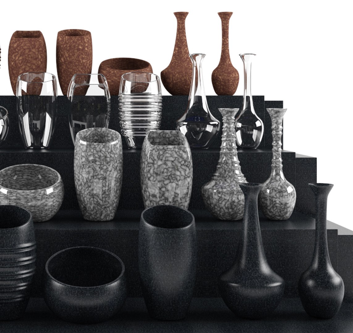 3D Decorative Vases Model | 1145764 | TurboSquid