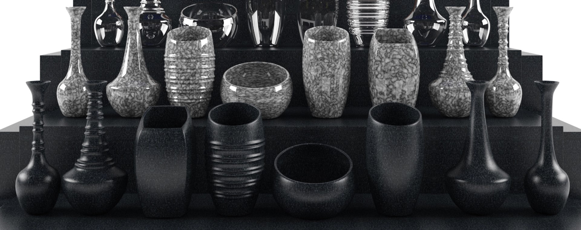 3D Decorative Vases Model | 1145764 | TurboSquid