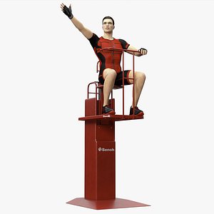 3D Volleyball Referee on the SENOH Umpire Tower model