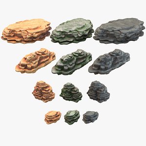 Mountains Set – High-Quality Low Poly Photorealistic 3D Models