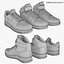 Nike Air Force 1 Set (Noir)