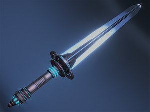 3D model scifi sword